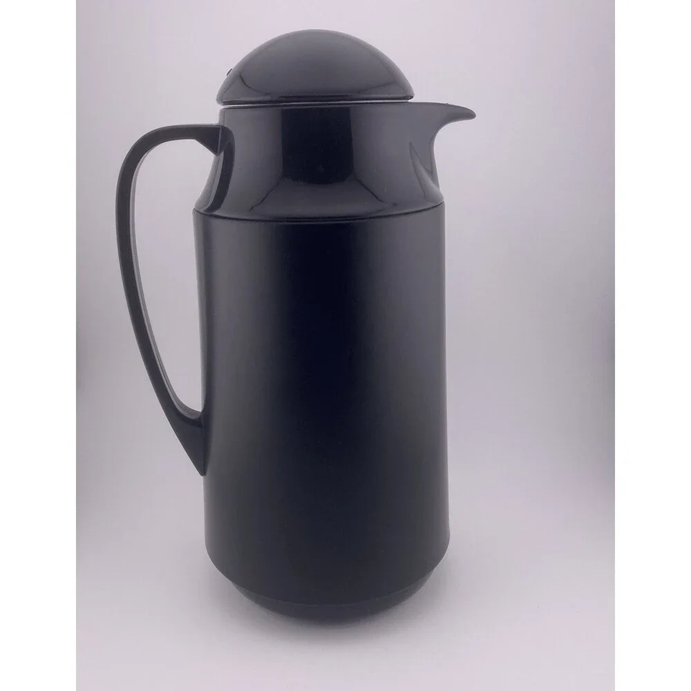 Vintage Corelle Compatibles 1 Qt L Thermal Server Black Carafe W/ Original box